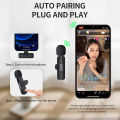 GAMINJA K9 Plug and Play Wireless Microphone For Android 2 Microphones For iPhone Video Recording Interviews And Noise Reduction. 