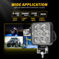 Mini 2.5 "Square Mini Led Square Work Light Pole 7LED Cross Country Marine Spotlight 4X4 Jeep JK 4Wd Truck 9V-30V. 