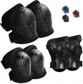 Kids Protective Gear Knee Pads and Elbow Pads 3 in 1 with Wrist Guard for Rollerblading Skateboard Cycling Skating Bike Scooter. 