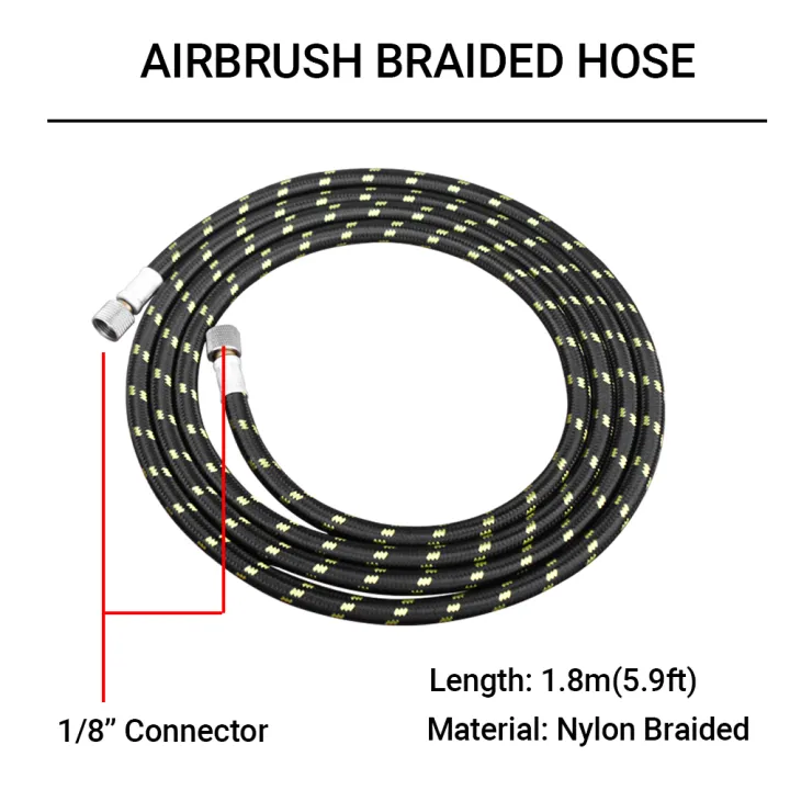 Professional%20Nylon%20Braided%20Airbrush%20Hose%20with%20Standard%201/8"*1.8m(5.9ft)%20Size%20Fitting%20on%20One%20End%20and%20a%201/8in%20For%20Air%20Brush%20DIY%20-%20Image%202