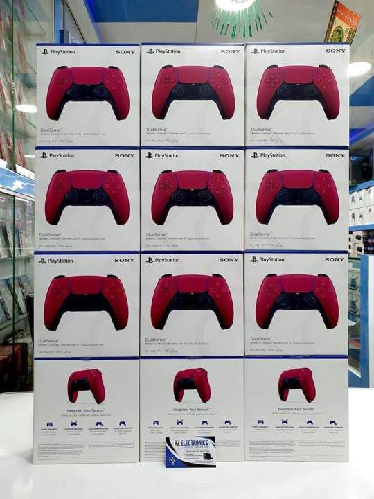 PS5 DualSense™ Wireless Controller - All red Playstation 5 PS5 Orignal DualSense Wireless Controller Playstation 5 Joystick RED PlayStation 5 DualSense Wireless Controller For Ps5 red “PS5 DualSense Wireless Controller – Cosmic Red” brand new sealed pack