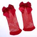 Stretchable Kids Fishnet Bow Socks - Free Size. 