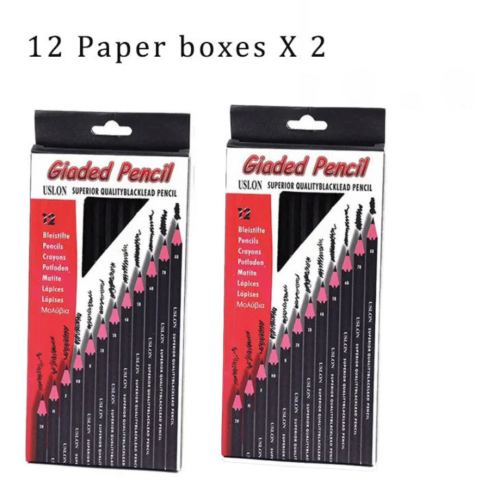 12%20PCS/SET%202H-8B%20Wooden%20Lead%20Pencils%20Set%20Professional%20Drawing%20Journal%20Writing%20Pencils%20for%20School%20Smooth%20Writing%20-%20Image%207