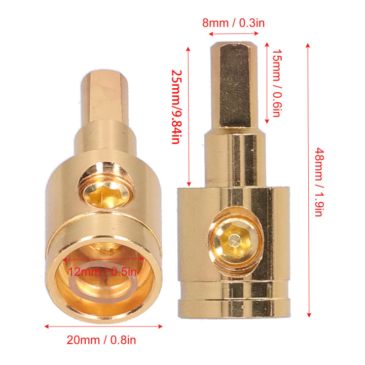 2pcs%20Audio%20Cable%20Reducer%200GA%20Wire%20Reducer%20Terminal%20Connector%20Pure%20Copper%20Gold-Plated%20for%20Car%20Audio%20Amplifier%20Modification%20-%20Image%202