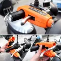 Motorcycle Handlebar Grip Brake Lever Lock, Handlebar Safety Lock Universal, Anti-theft Brake Level Lock With 2 Keys. 