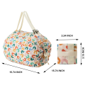 1pc Foldable Shopping Bag Eco-friendly Waterproof Portable Storage Bag Large Capacity Handbag Oversized Storage Bag For Travel. 