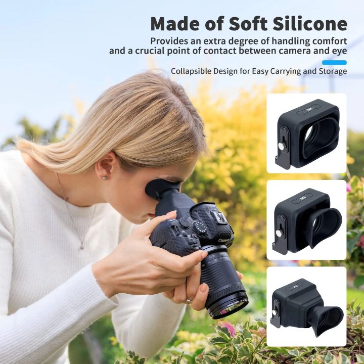 JJC%203X%20LCD%20Viewfinder%20Camera%20Extender%20Eyecup%20Eyepiece%20Collapsible%20fit%203.0"%20Screen%20for%20%20Z30%20%20ZV-1%20ZV-1F%20RX100%20%20G7X%20-%20Image%204