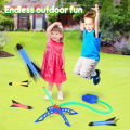 Kid Air Rocket Foot Pump Launcher Outdoor Air Pressed Pedal Soaring Rocket Toys Child Play Set Jump Sport Game Toys For Children. 