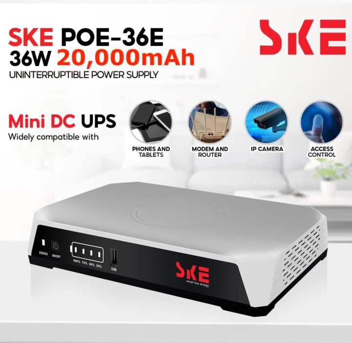 SKE%20POE-36E-LFP%2020,000mAh%20Mini%20DC%20UPS%20%E2%80%93%2036W%20High%20Power%20Backup%20with%20LiFePO4%20Battery%20(5V/9V/12V%203A)%20-%20Image%204
