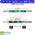 1S/2S BMS Module (2A/3A/4A/5A/8A) – 3.7V/7.4V Li-ion Battery Protection & Charging Board with Overcharge, Overdischarge, and Short Circuit ProtectionBoard ( BMS ) by Electrica. 