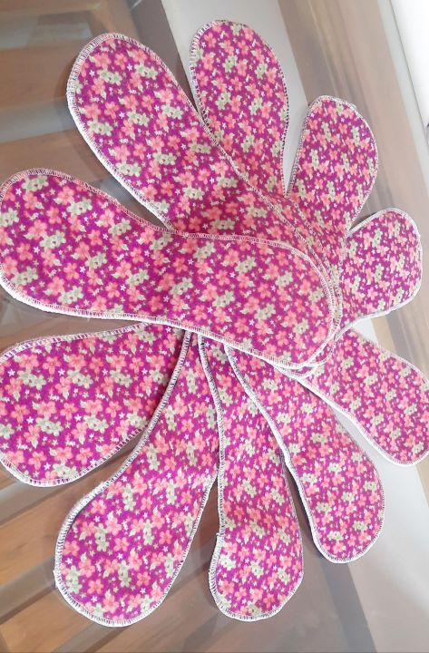 Reusable Floral Print Pads 10 pieces High Quality