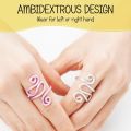 Handmade Crochet Tension Ring Adjustable Hook Ring Yarn Tension Ring For Crochet Lovers Sewing Knitting Accessories.