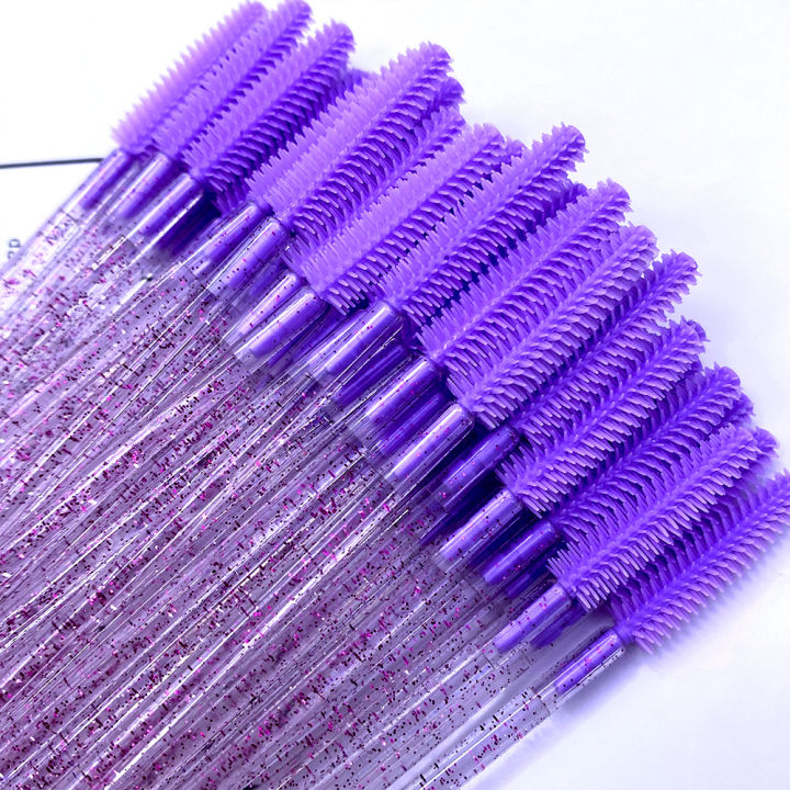 50pcs%20Crystal%20Silicone%20Eyelash%20Brush%20Eyebrow%20Wands%20Applicator%20Makeup%20Brushes%20Eyelash%20Extension%20Spoolie%20Microbrush%20Cosmetics%20Tool%20-%20Image%205