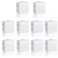 1/10pc RA White Waterproof IP65 DIY Power Case Junction Box Indoor Wire Shell Electric Control Cable Branch for Home Automation. 