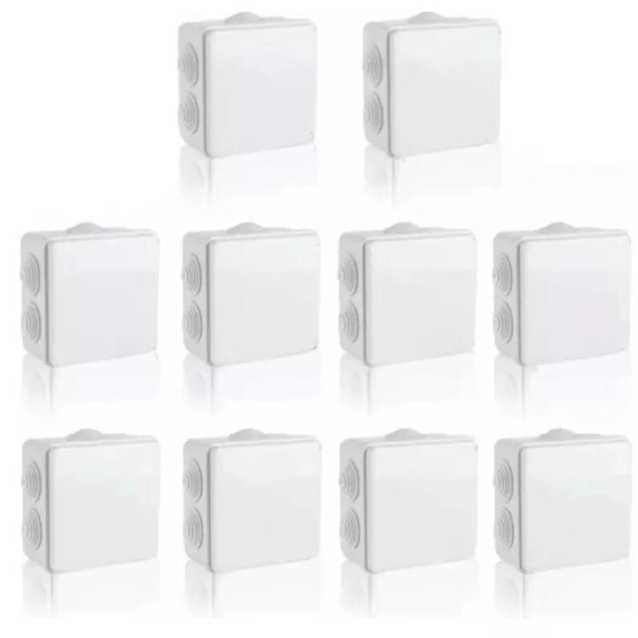 1/10pc RA White Waterproof IP65 DIY Power Case Junction Box Indoor Wire Shell Electric Control Cable Branch for Home Automation