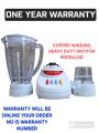 Standard Quality 2 IN 1 juicer blender machine 7025 motor installed in full copper winding with One year warranty. 