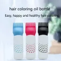 160ml Refillable Hair Coloring Bottle Applicator Comb Plastic Dyeing Shampoo Hair Comb Bottle Salon Hair Coloring Tools Supplies. 