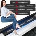 Car Door Plate Carbon Fiber Threshold Protector Sticker For Mitsubishi ASX Lancer Pajero Outlander L200 EVO Lancer Car Styling. 