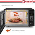 DESSINI ITALY 20L Counter Top Digital Microwave Oven 10Power Level Deprost Reheat Toaster Roster. 