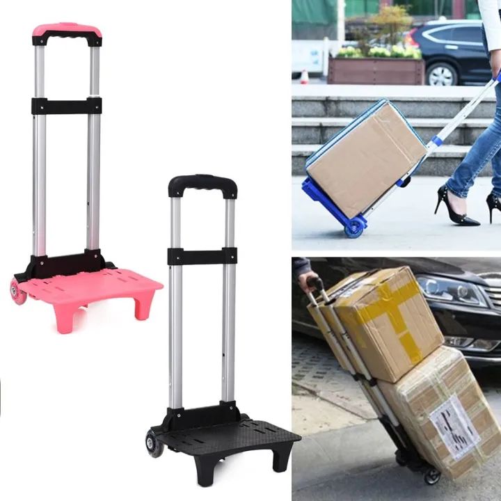 Two Hand Cart Aluminum Alloy Hand Cart 2 Wheel Durablel Pullling Rod Carrier Pet Bag ...