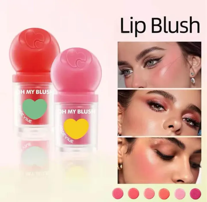 Oh%20My%20Blush%20Brightening%20Pearlescent%20Liquid%20Blush%20Highlighter%20Natural%20Matte%20Sponge%20Blush%20Stick%20Dot%20On%20Your%20Cheeks%20With%20The%20Cute%20-%20Image%202