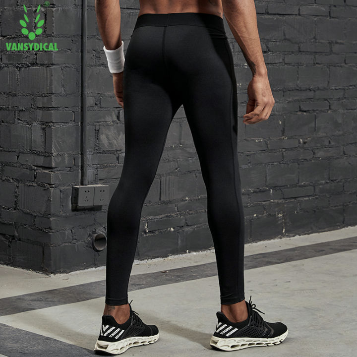 VANSYDICAL%20Compression%20Pants%20Men%20Running%20Tights%20with%20Reflective%20Striped%20Basketball%20Legging%20Workout%20Elastic%20Waist%20Trousers%20Men%20-%20Image%204
