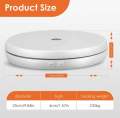 25cm LED 360 Degree Electric Rotating Turntable Rotating Display Stand for Photography Jewelry Watch Digital Product. 