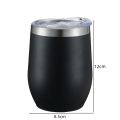 12oz Eggshell Cup Stainless Steel Thermos Bottle Portable Coffee Cups Water Bottle Travel Household Office School Drinking Tools. 