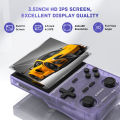 KINHANK Open Source K36 Retro Handheld Video Game Console 16000 Games Emulator for PS1/PSP/DC/N64/SS 500nit 3.5 Inch IPS Screen.