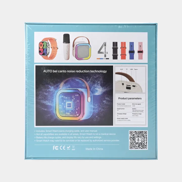 crown%20k12%207%20in%201%20(%20ultra%20watch,%20straps,%20Bluetooth%20speaker%20and%20wireless%20mic)%20-%20Image%204