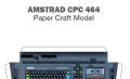 Model of a Classic Computer Amstrad Cpc 4642, Paper Model, Paper Doll, Papercraft (for Cutting and Assembling Yourself). 