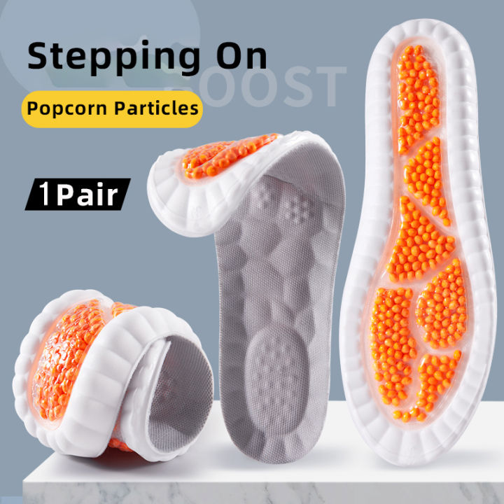 Sport Insoles Full for Feet PU air cushion Sole Soft Breathable Shock Absorption Running Shoes Pad for Arch Support Insole