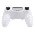Laser Carving Soft Silicone Control Cover For Playstation 4 Controller PS4 Gamepad Skin with Joystick Grip Caps. 