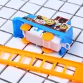 2023 New Children's Electric Cute Small Train Stall Toy Children's Puzzle Assembled Track Toy Car Set Toy For Children Gift. 