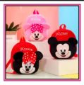Red Minnie Mouse cartoon kids plush backpack 12 inches. 