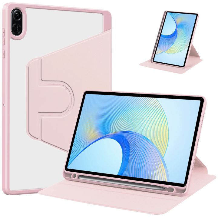 Housse Rotative 360° Pour HONOR Pad X9a 11.5" - Étui Avec Rabat - Mauve - Protection Complète - 3