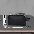 Large PU Toiletry Bag Waterproof Makeup Organizer Travel Cosmetic Case Portable Storage for Bathroom Essentials.