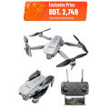 FLH Mini 2 Drone, Duel Camera , Duel Battery Brashless 4K HD Dual Camera Intelligent Following UAV Dron Headless Mode Optical Flow Hover Professional FPV RC Drones E88. 