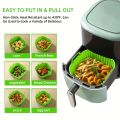 1 square silicone air fryer liner is reusable and can be used for dishwasher cleaning, ovens, baking tools, and kitchen gadgets. 