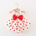Girls Beach Vacation Clothes Bow Suspender Tops and Shorts Polka Dot Pattern 2pc Set Summer Baby Girl Korean Style Set. 