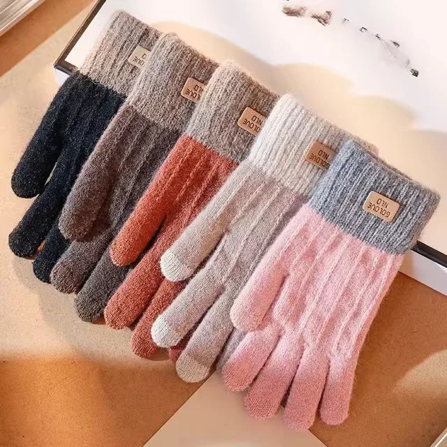 Korean%20style%20warm%20for%20woman%20touch%20screen%20winter%20knitted%20plus%20velvet%20thickened%20student%20cycling%20windproof%20and%20cold-proof%20fashionable%20gloves%20-%20Image%202