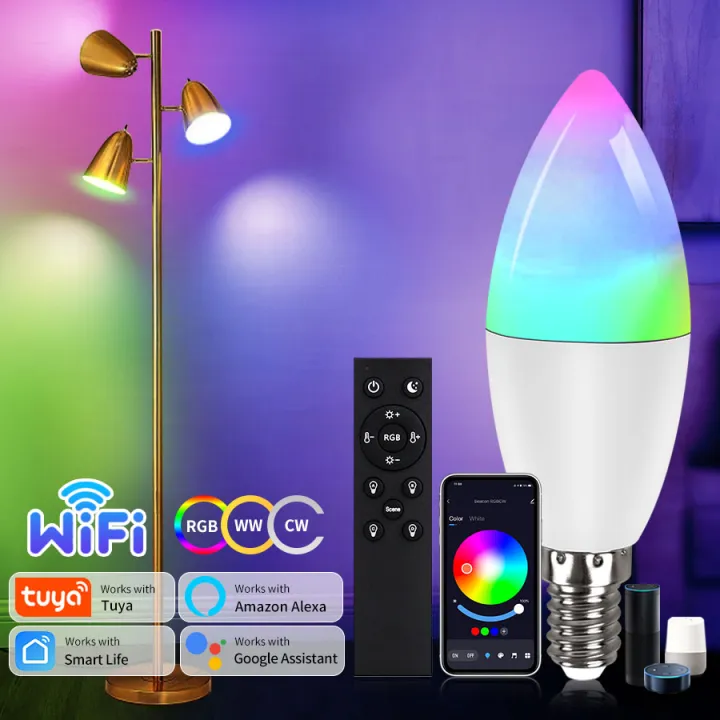 Tuya%20Smart%20WiFi%20LED%20Bulb%20E14%20Candel%20Light%205W%207W%209W%20220V%20With%20RF%202.4G%20Remote%20Tuya%20Smart%20Life%20APP%20Voice%20Control%20Alexa%20Google%20Home%20-%20Image%202