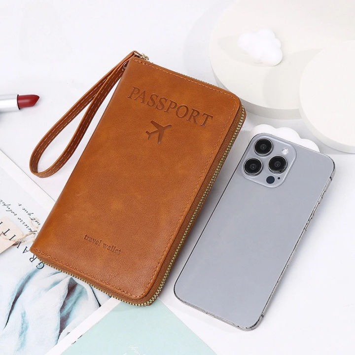 Unisex%20Men%20Women%20Zipper%20Travel%20Multi-Function%20Passport%20Holder%20Cover%20Case%20Wallet%20PU%20Leather%20Ticket%20Protective%20Travel%20Accessories%20-%20Image%203