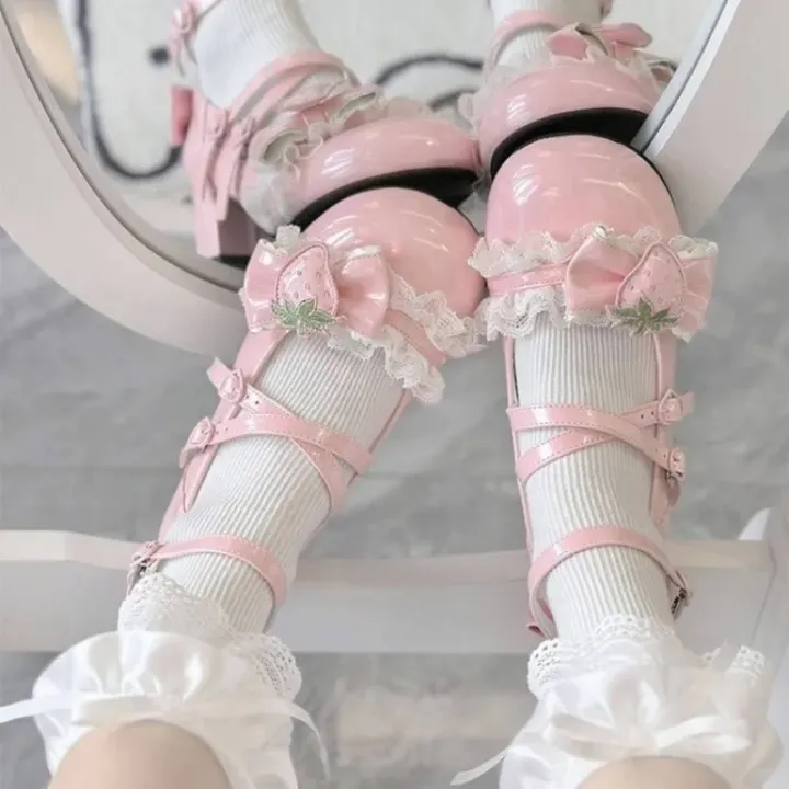 Women's%20Mary%20Janes%20Lolita%20Shoes%20Strawberry%20Bowknot%20Round%20Toe%20Heels%20Sweet%20Shoes%20Ankle%20Strap%20Pumps%20for%20Ladies%20-%20Image%202