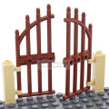 Marumine MOC Bricks Door 1x4x9 Arched Iron Gate Accessories Compatible 42448 City Street View House Buidling Blocks Castle Parts.