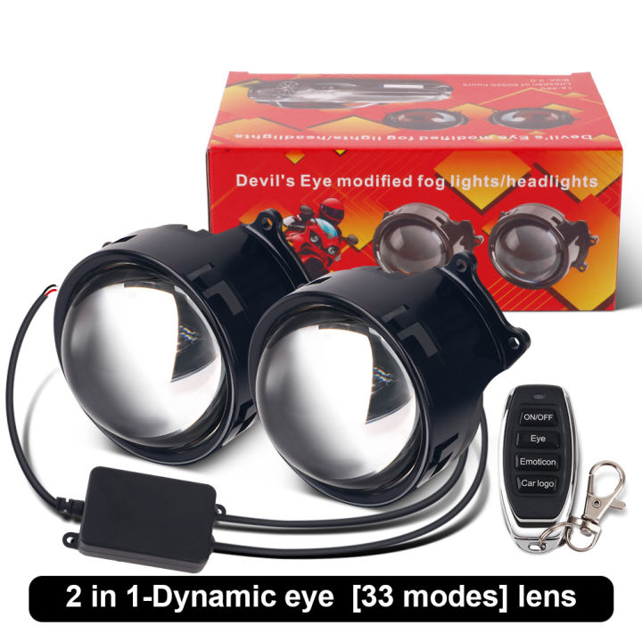 3-inch%20Devil's%20Eye%20Auto%20Accessories%20Headlight%20Led%20Lenses%20Retrofit%20Kits%20Assembly%20LED%20Car%20Dynamic%20Lights%2012v%20with%20Remote%20Control%20-%20Image%207