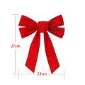 Big Bowknot Red Ribbon Christmas Tree Topper Decoration Red Bow Xmas Wedding Decor for Home Front Door Pendant Decor Party Prop. 