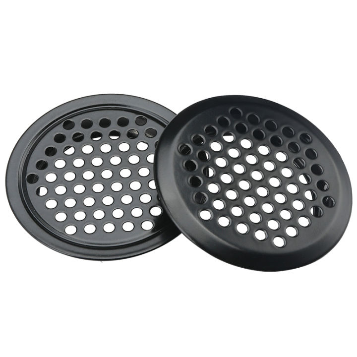 10pcs Wardrobe Cabinet Mesh Hole Black Air Vent Louver Ventilation Cover Stainless Steel Black Cupboard Air Vent Pest Control