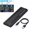 M.2 NVMe SSD Enclosure Dual Protocol M.2 to USB Type C 3.1 SSD Adapter 10Gbps for M2 NGFF NVME PCIE NGFF SATA SSD Disk Box. 