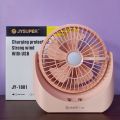 Jy super 1881 rechargeable fan with LED light jy-1881. 
